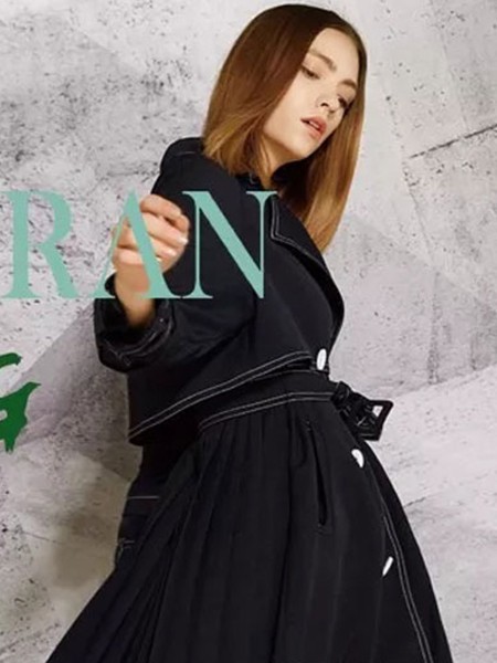 绽然女装2022秋冬季黑色大衣