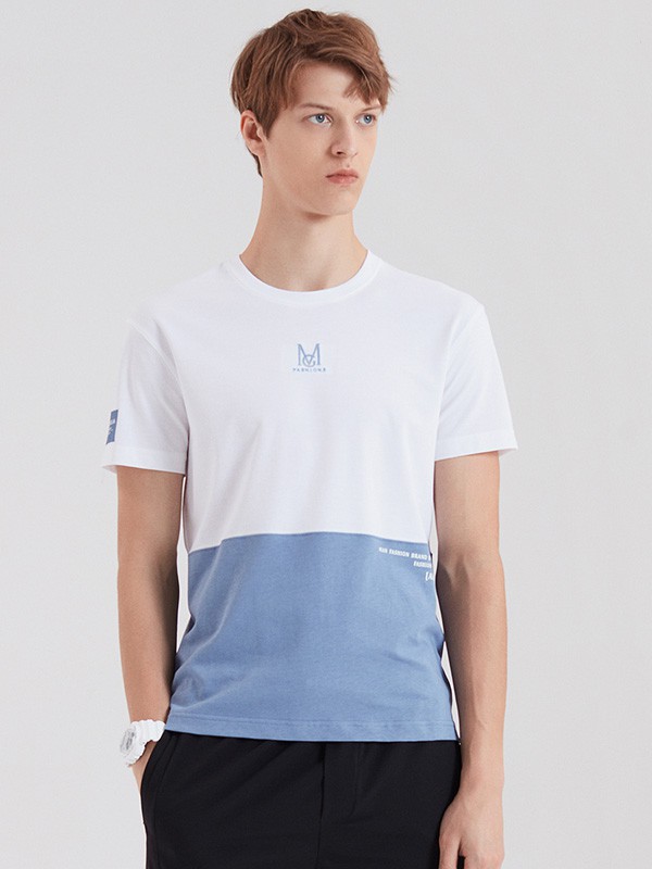 美特华菲2023春夏季拼色T恤