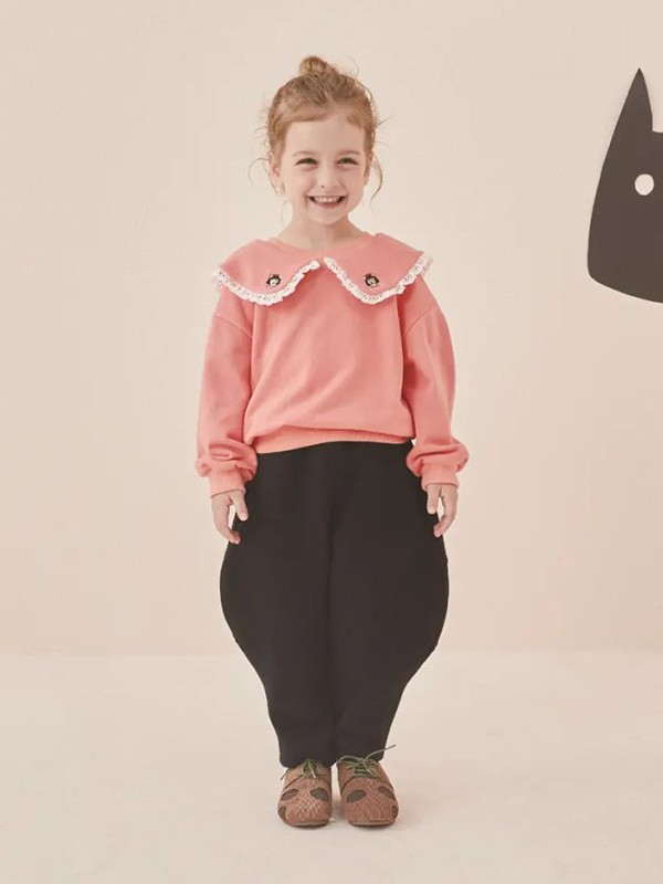 金果果童装2022秋冬季粉色T恤