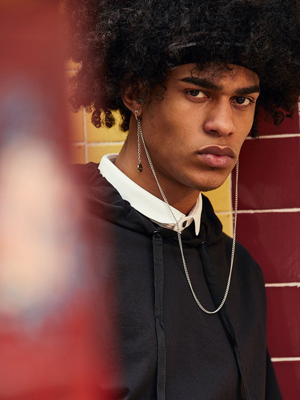 HX男装2023春夏季黑色T恤