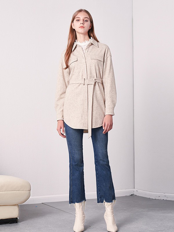 伊树女装2022秋冬季藏蓝色长裤