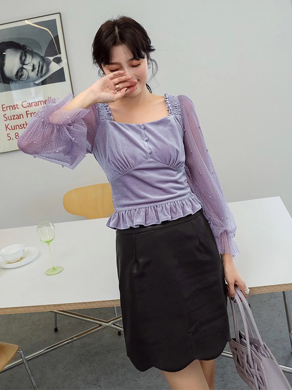 亘美女装2022秋冬季黑色包臀裙