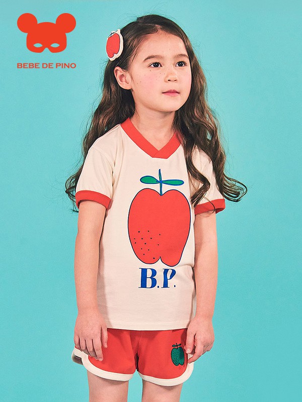 贝贝品诺童装2022春夏季白色T恤