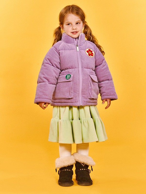 贝贝品诺童装2022秋冬季紫色毛衣裙