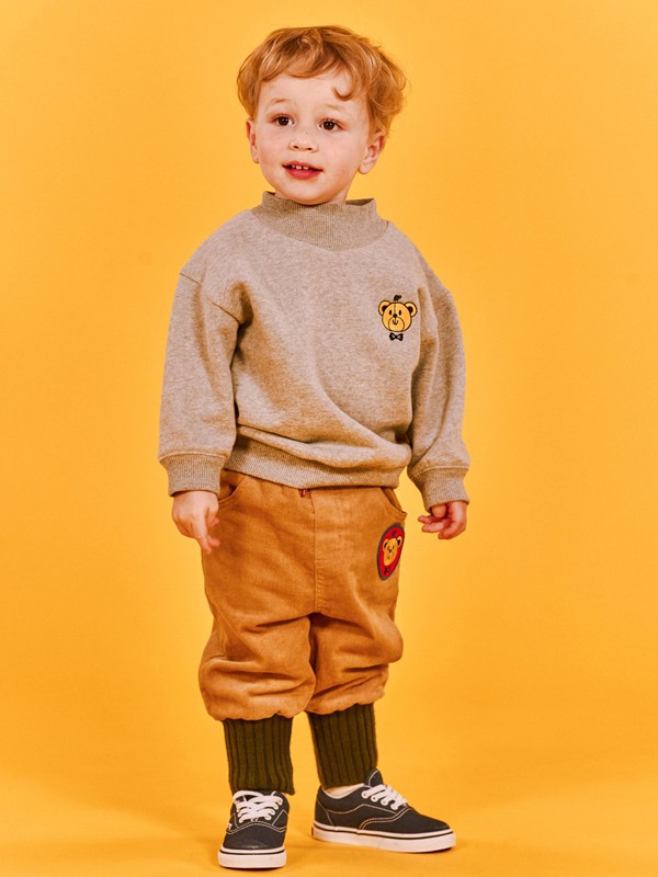 贝贝品诺童装2022秋冬季黄色长裤