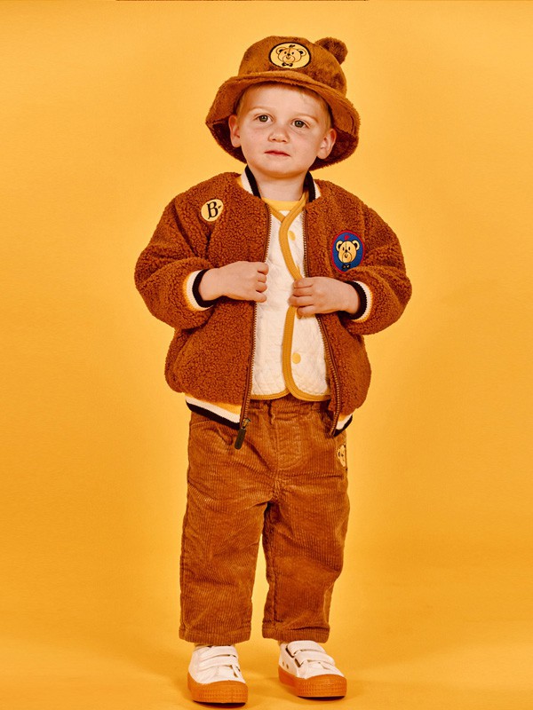 贝贝品诺童装2022秋冬季橙色阔腿裤