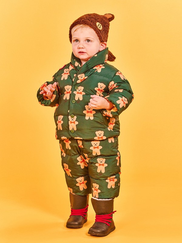 贝贝品诺童装2022秋冬季绿色棉服