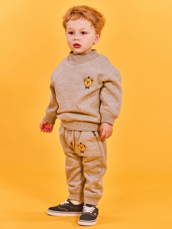贝贝品诺童装2022秋冬季棕色毛衣