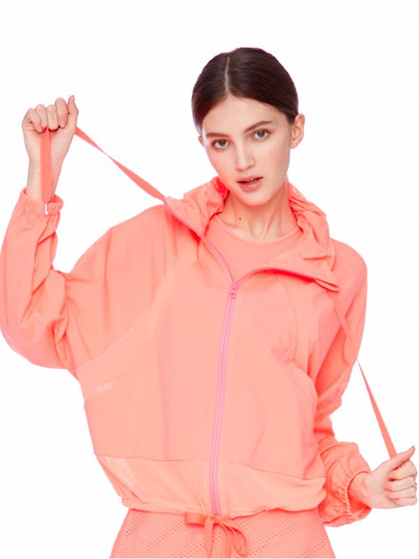 后益女装2023春夏季粉色防晒衫