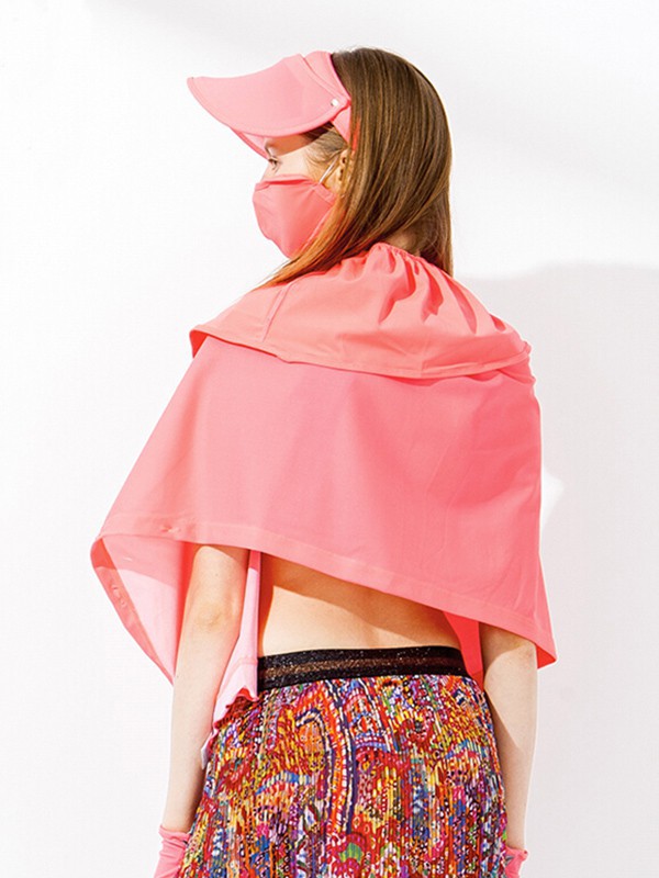 后益女装2023春夏季橙色半身裙