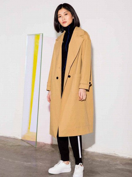 MDC女装2022秋冬季黄色大衣