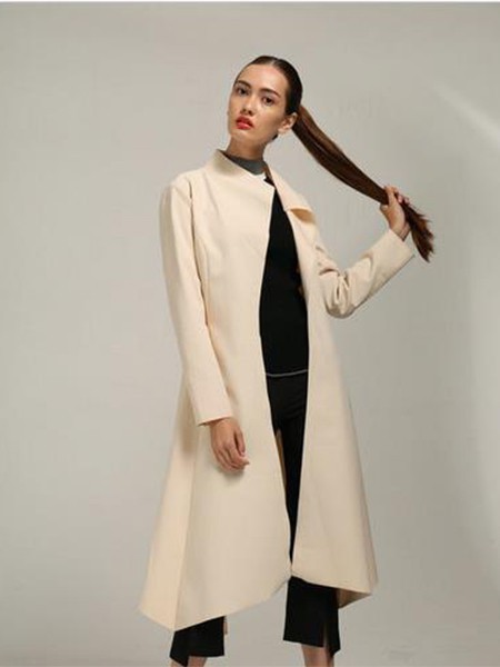 BOBO&TOTO女装2022秋冬季白色大衣