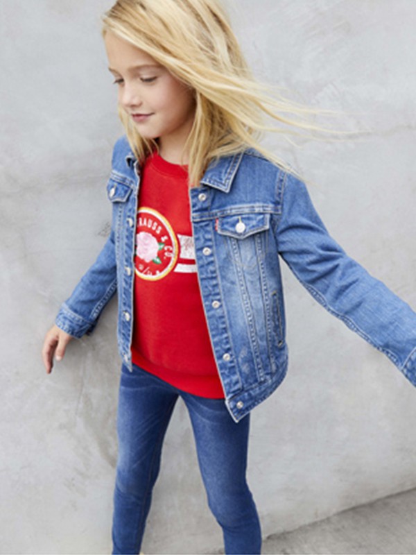 简所童装2022秋冬季红色T恤