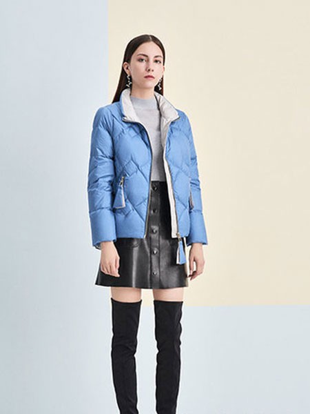 澳莉丝2022秋冬季蓝色棉服