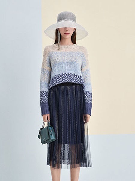 澳莉丝女装2022秋冬季黑色纱裙