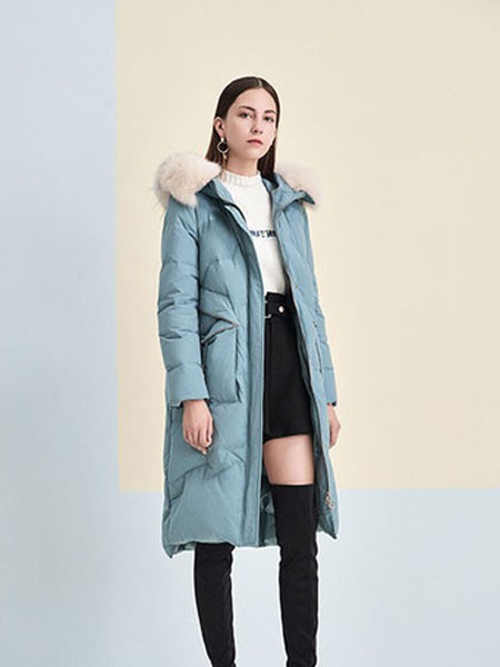 澳莉丝2022秋冬季蓝色棉服