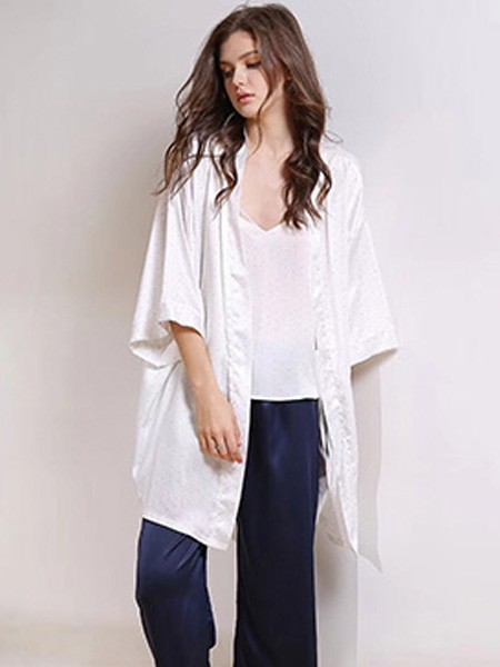 15路站牌内衣2022春夏季白色家居服