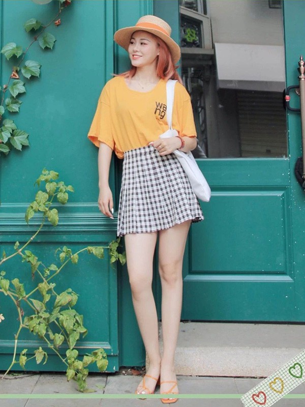 意外九九2023春夏季橙色T恤