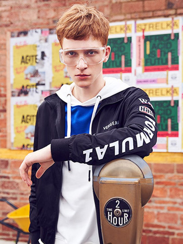 新格新男装2023春夏季白色卫衣