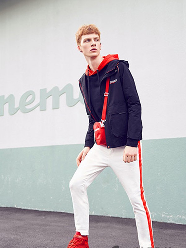 新格新男装2023春夏季白色长裤