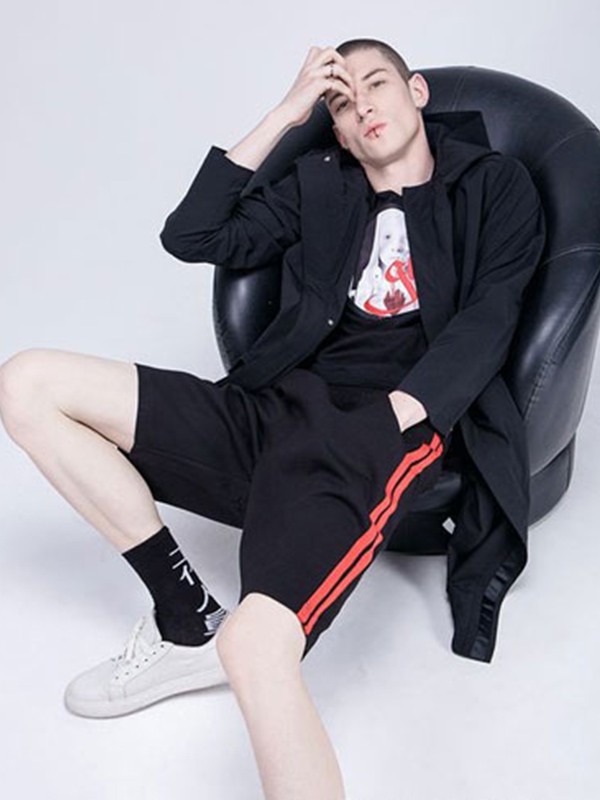 新格新男装2023春夏季黑色T恤