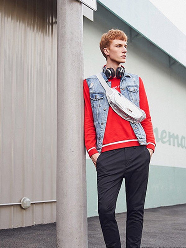 新格新男装2023春夏季红色T恤