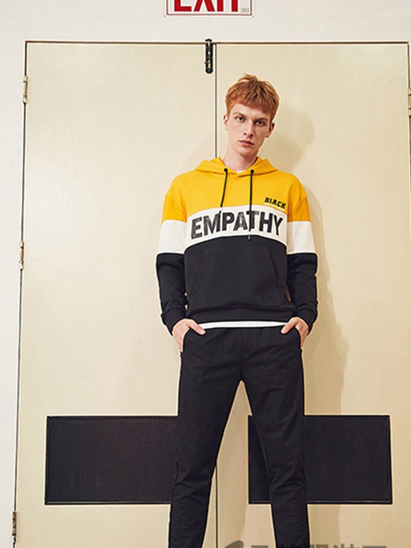 新格新男装2023春夏季拼色卫衣