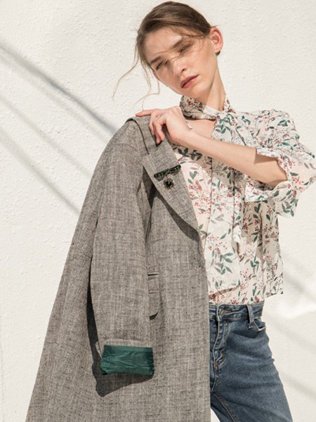 anothehome2022春夏季白色雪纺衫