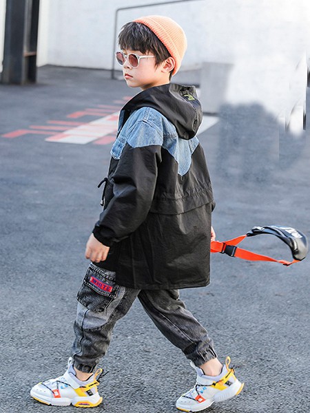 乔克叔叔童装2022秋冬季黑色长裤