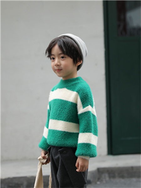 童淘库童装2022秋冬季绿色T恤