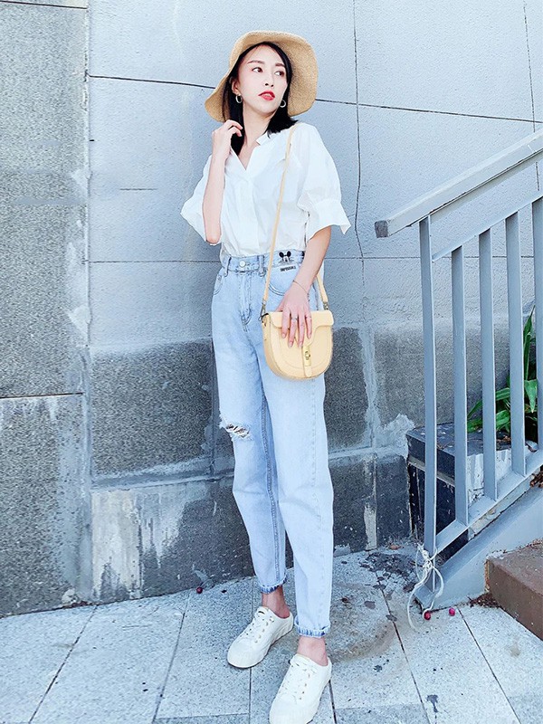 熙加女装2023春夏季白色T恤