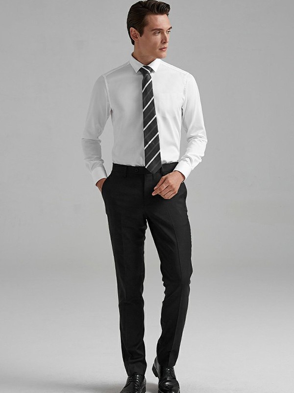 培罗蒙男装2022秋冬季白色衬衫