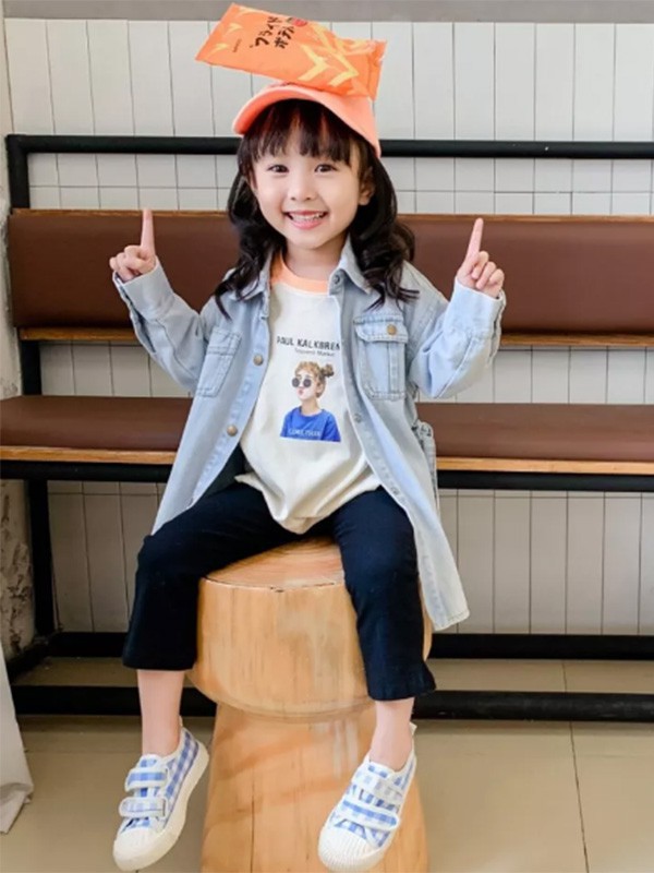 幼米童装2022秋冬季白色T恤