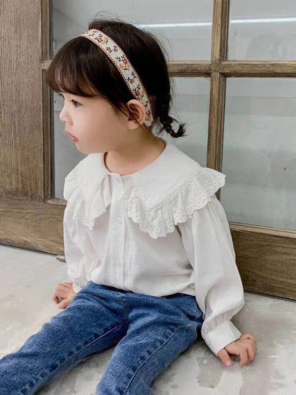 幼米童装2022秋冬季白色衬衫