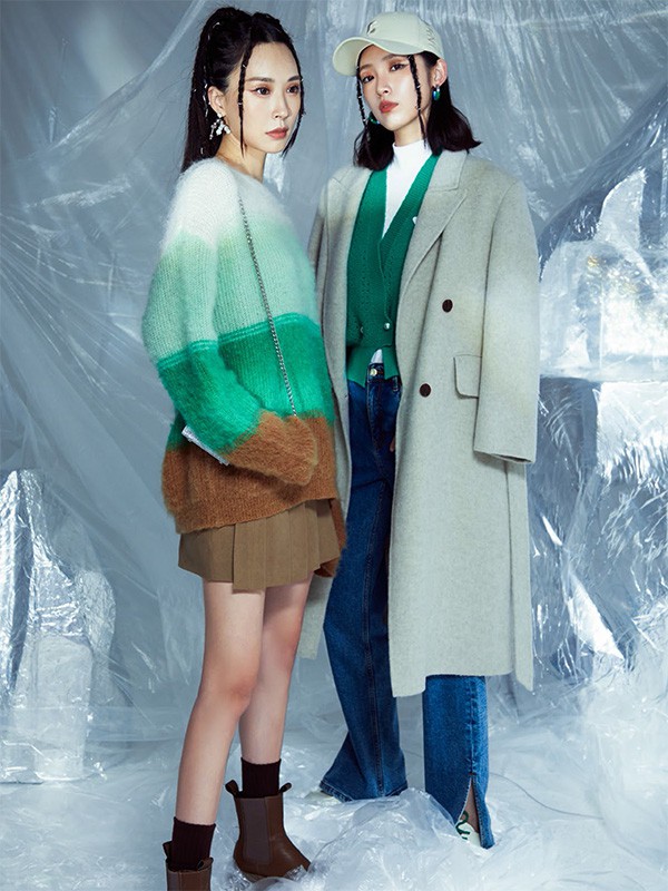 珞炫女装2022秋冬季驼色短裙