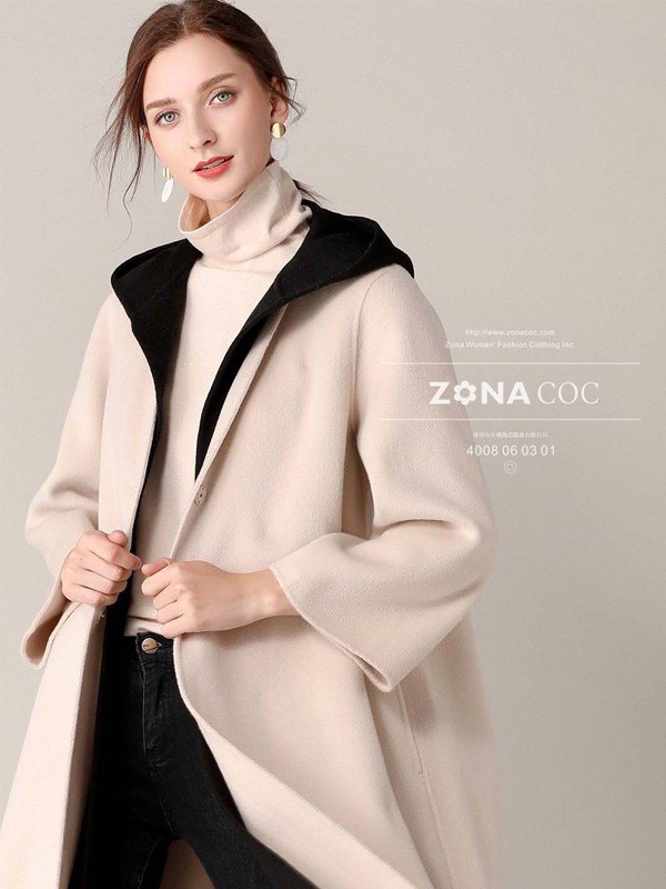 左娜女装2022秋冬季白色针织衫