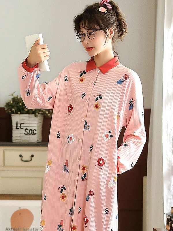 多拉美2022秋冬季粉色家居服