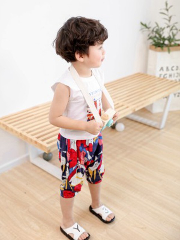 爱西西童装2023春夏季黑色短裤