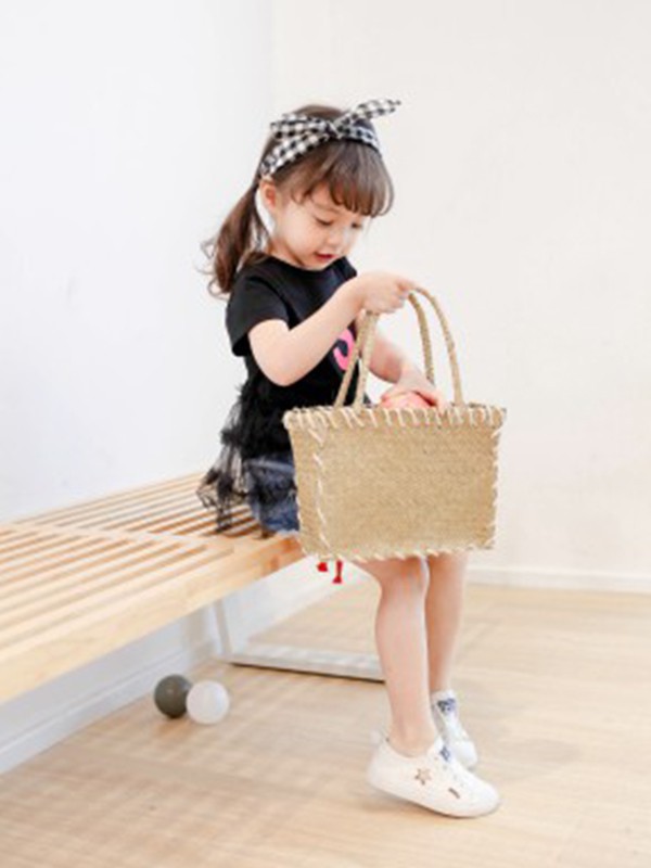 爱西西童装2023春夏季黑色T恤