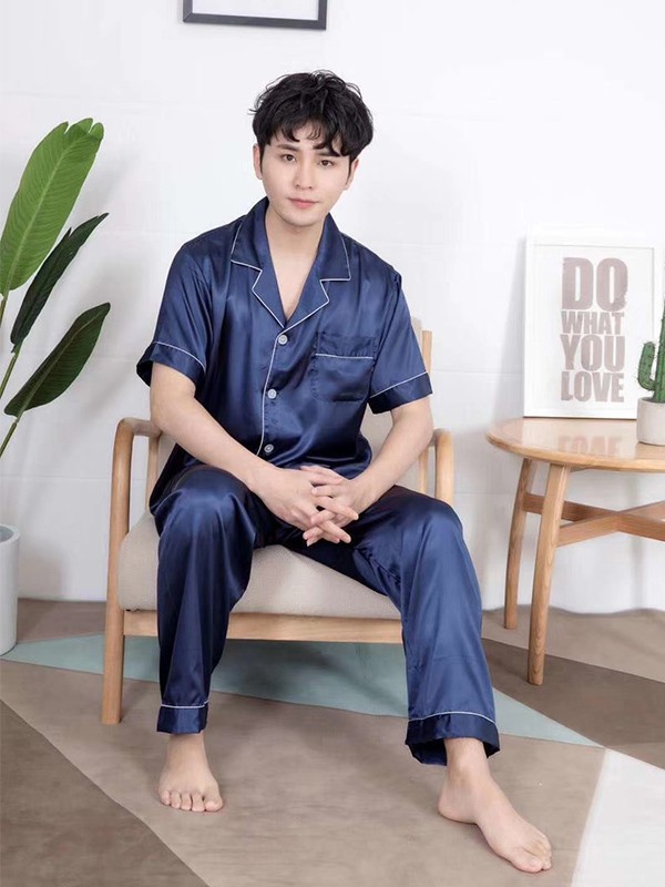 遇见美2023春夏季藏蓝色家居服