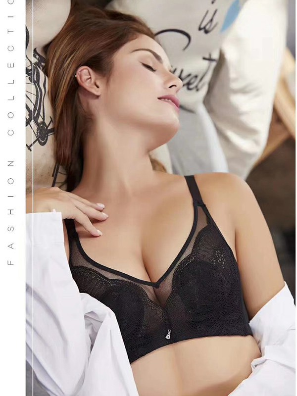 遇见美2023春夏季黑色时尚内衣
