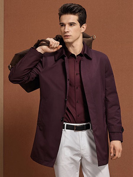 所罗男装2022秋冬季白色长裤