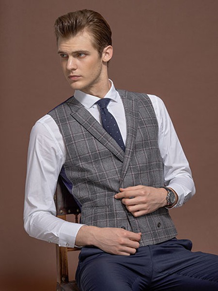 所罗男装2022秋冬季白色衬衫