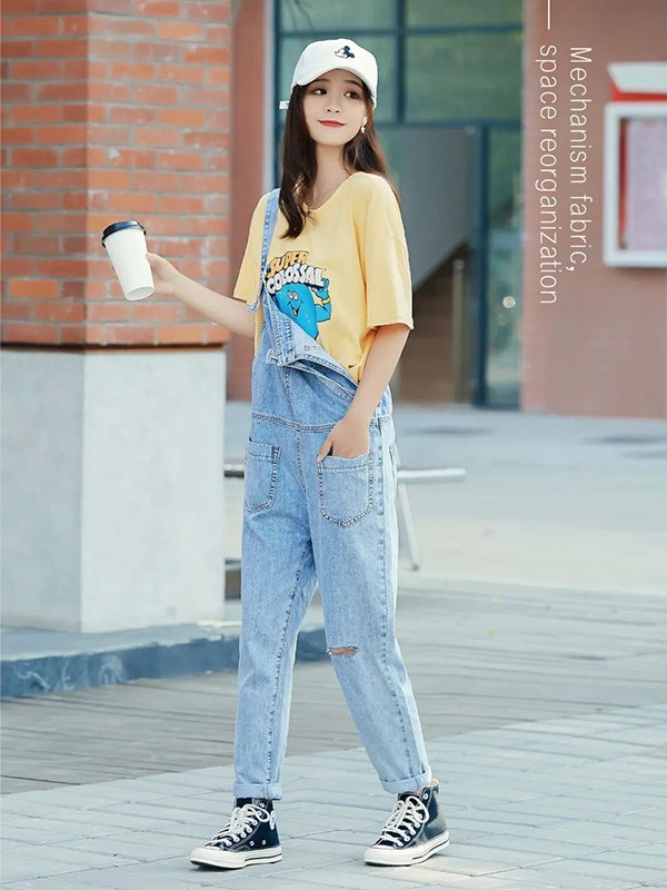 提图斯女装2023春夏季黄色T恤