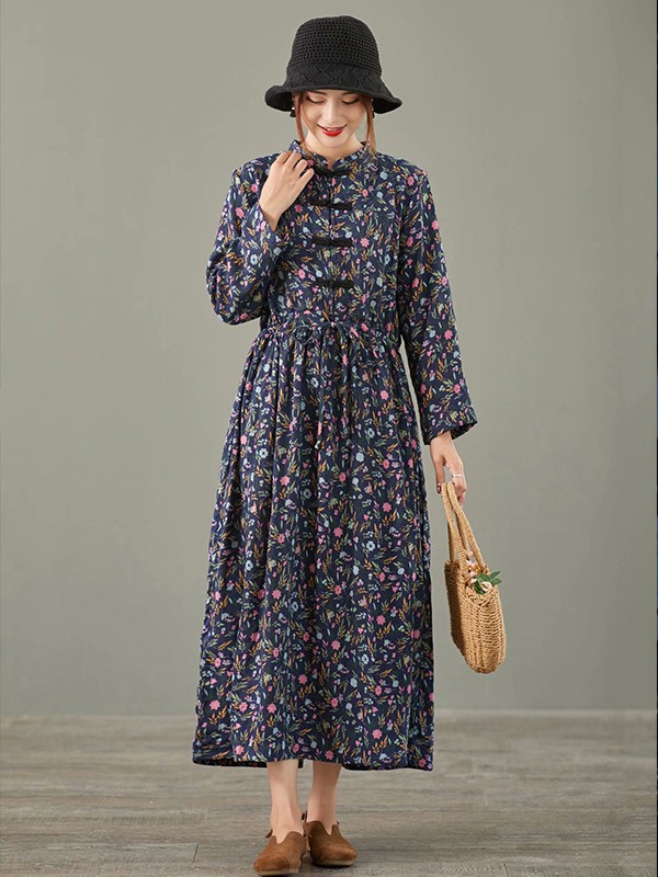 识衣纪女装2022秋冬季黑色连衣裙