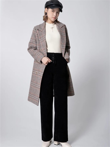 美丽穿女装2022秋冬季灰色大衣