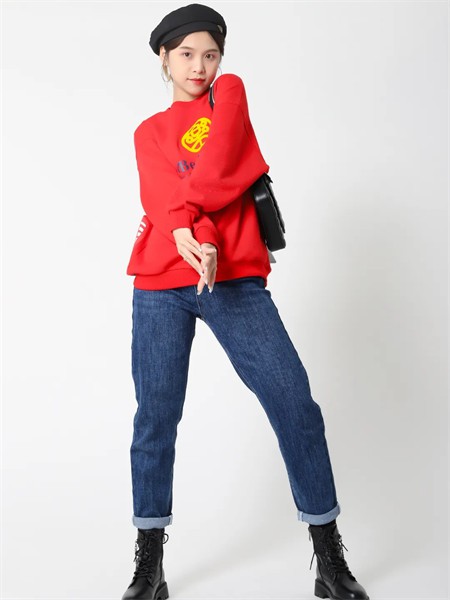 美丽穿女装2022秋冬季红色T恤