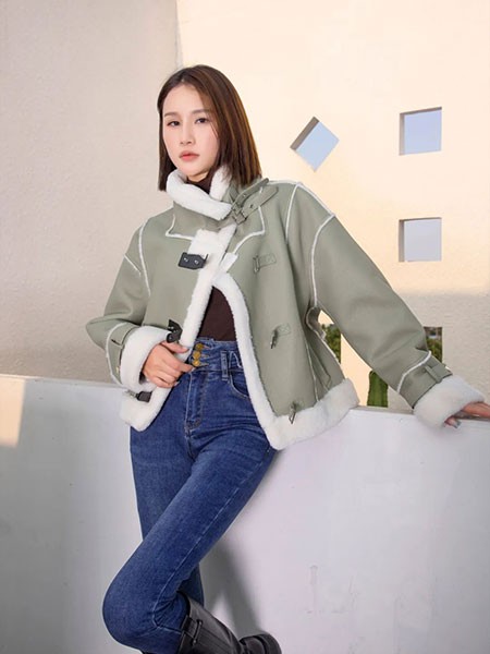 美丽穿女装2022秋冬季藏蓝色长裤