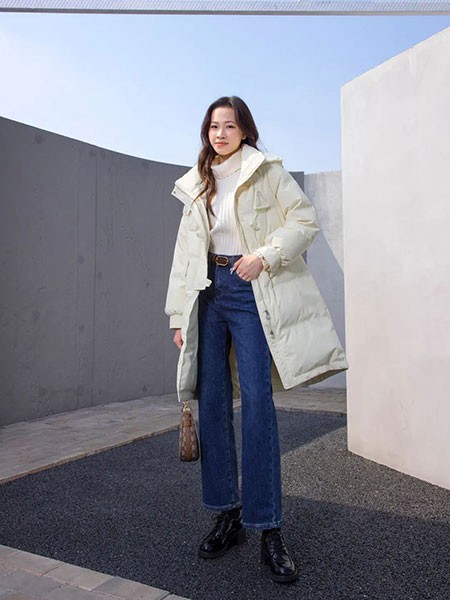 美丽穿女装2022秋冬季藏蓝色阔腿裤