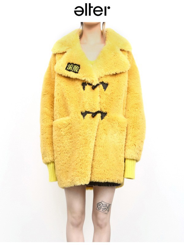 Alter女装2022秋冬季黄色棉服